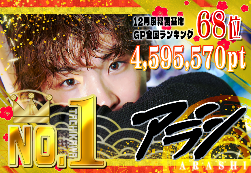 アラシさんランキング1位