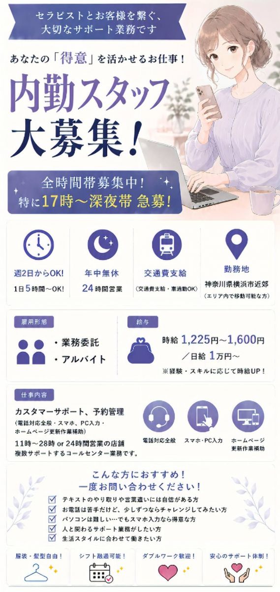町田秘密基地 内勤スタッフ募集