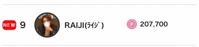 RAIJI(ﾗｲｼﾞ) 【ランキングに載れるのは皆様のおかげ」