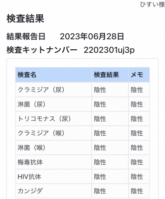 HISUI(ﾋｽｲ) 性病検査！