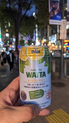 LOW(ロウ) 【LOWオススメ缶酎ハイ】オリオンビール「natura WATTAかーぶちーサワー」