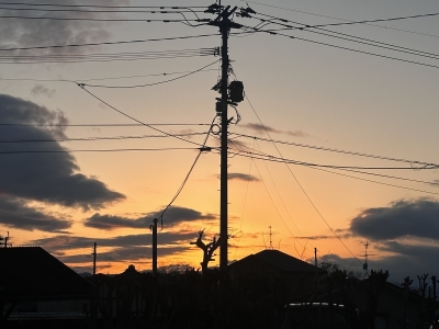 MEGURU(ﾒｸﾞﾙ) 実家からの夕日