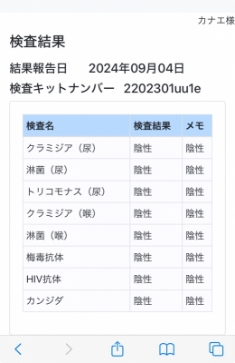 KANAE(ｶﾅｴ) 検査報告