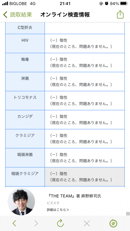 KOUKI(ｺｳｷ) 性病検査問題なし