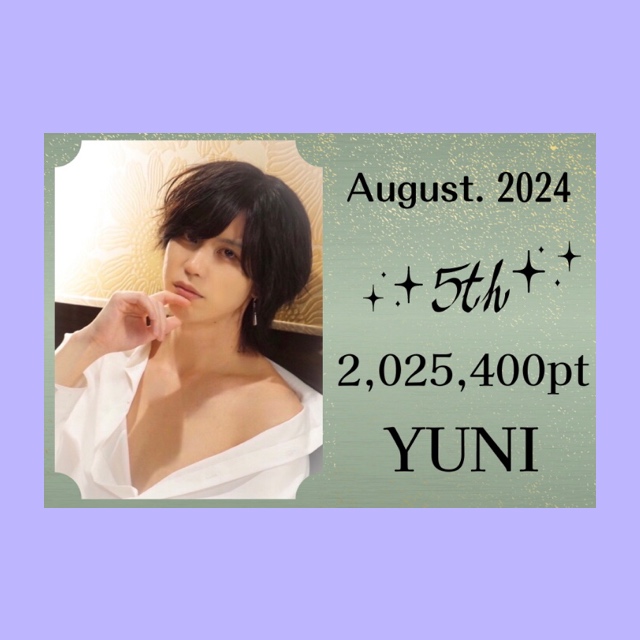 YUNI（ﾕﾆ） ポイントランキングについて