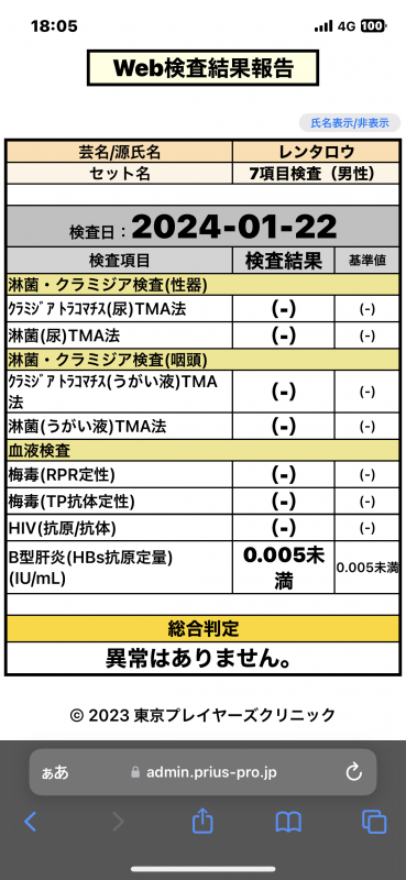 RENTARO(ﾚﾝﾀﾛｳ） 結果報告